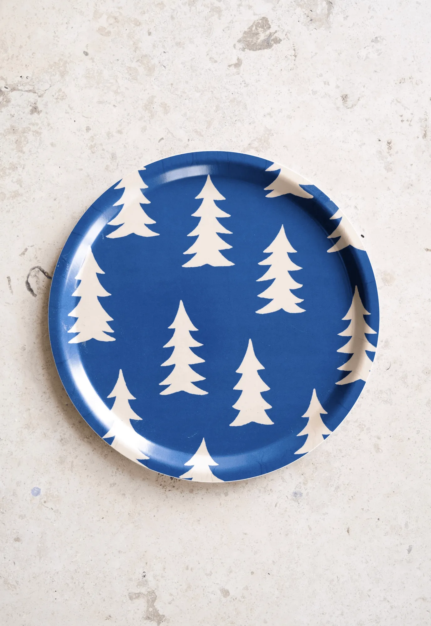 Gran Tablett, Blau-Natur, Ø31 cm Fine Little Day