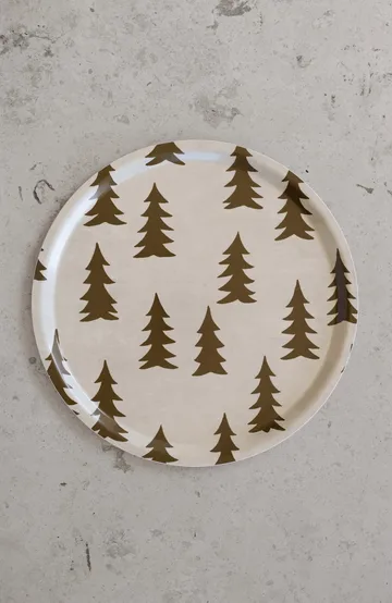 Gran Tablett - Braun, Ø38 cm - Fine Little Day