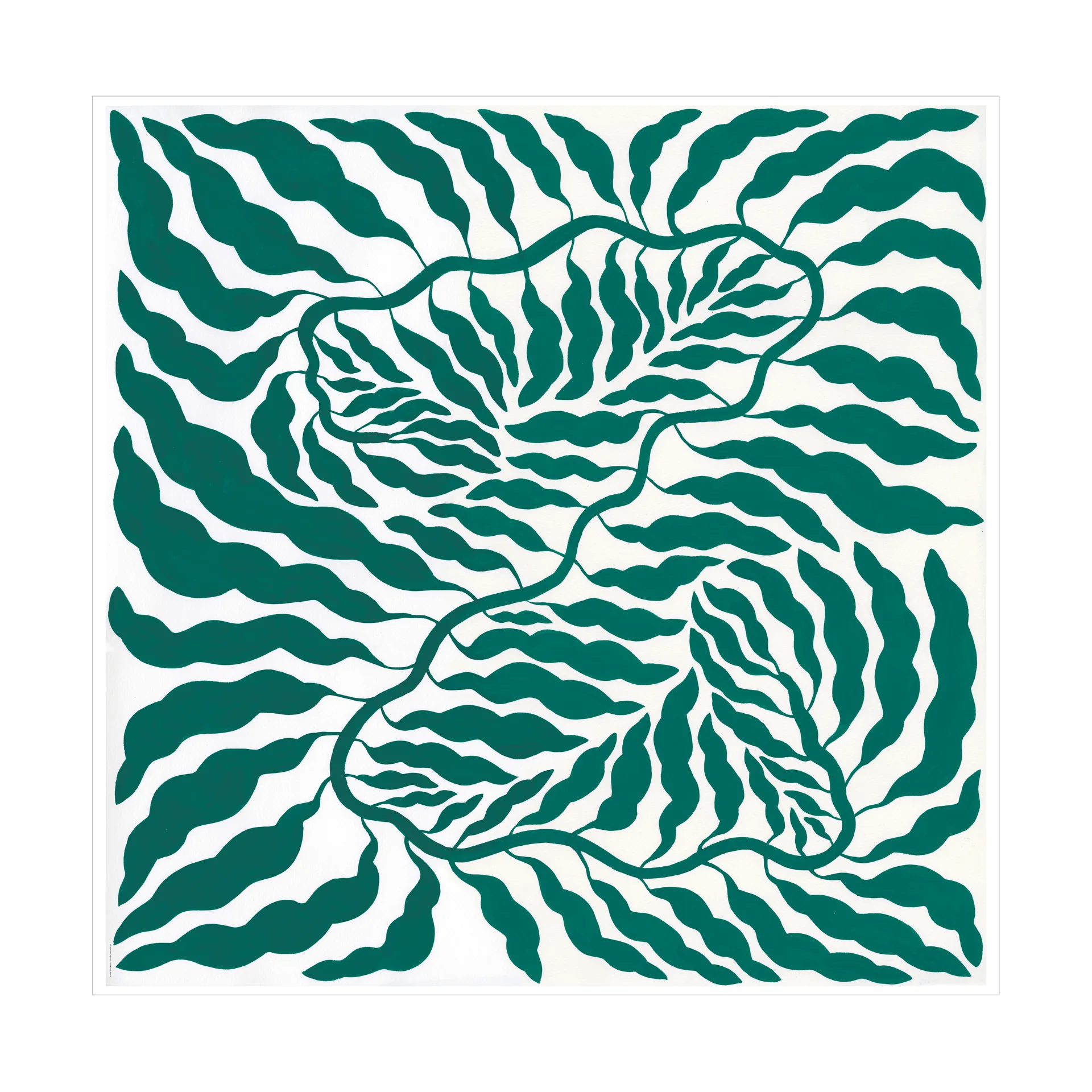 Green Poster, 70x70 cm Fine Little Day