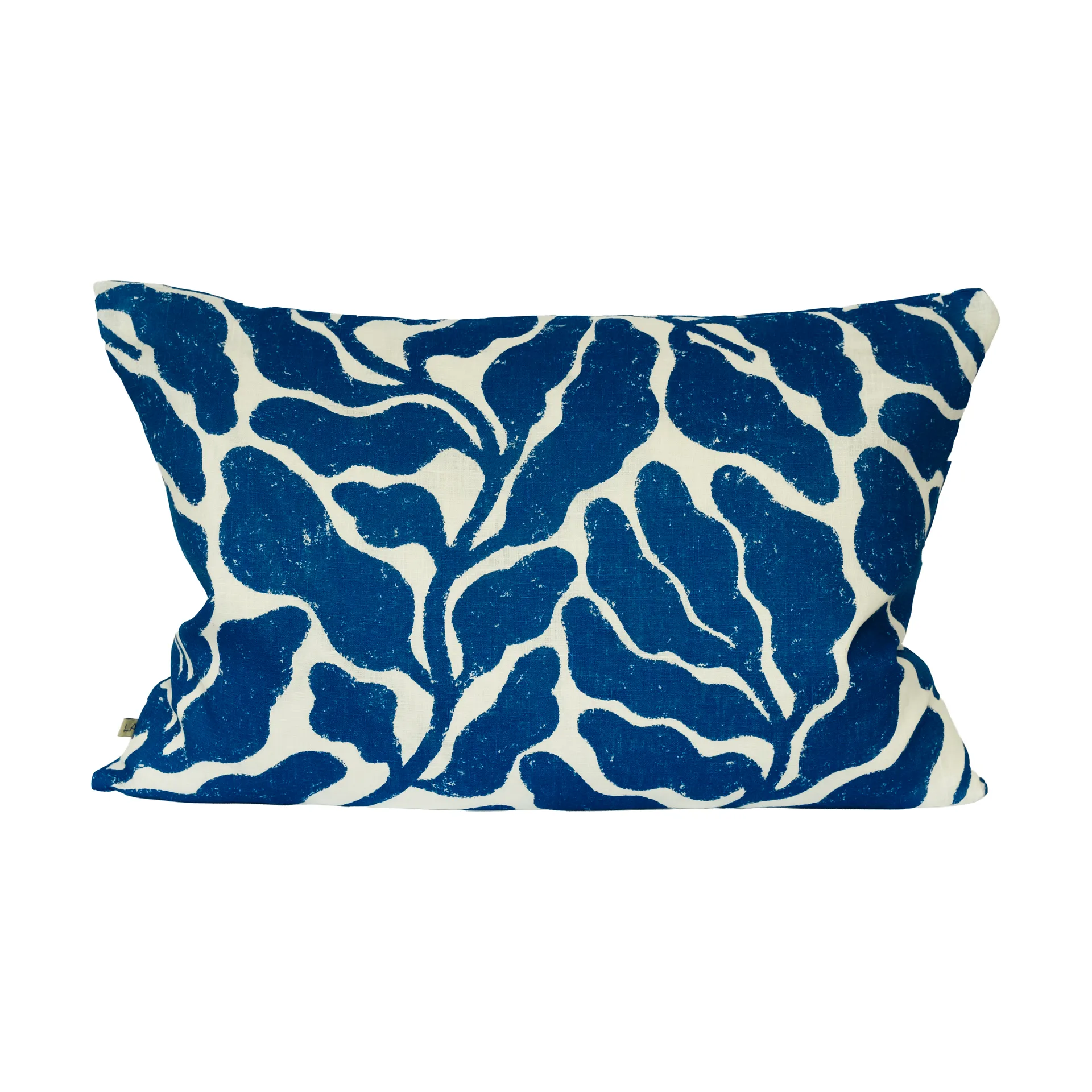 Leaves Kissenbezug 48x68 cm, Weiß-Blau Fine Little Day