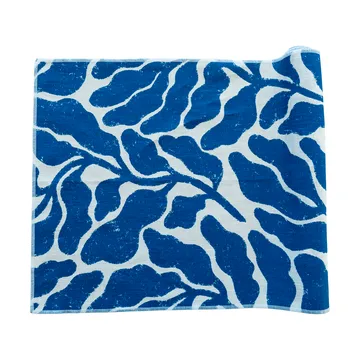 Leaves Läufer - Weiß-Blau, 47x180 cm - Fine Little Day