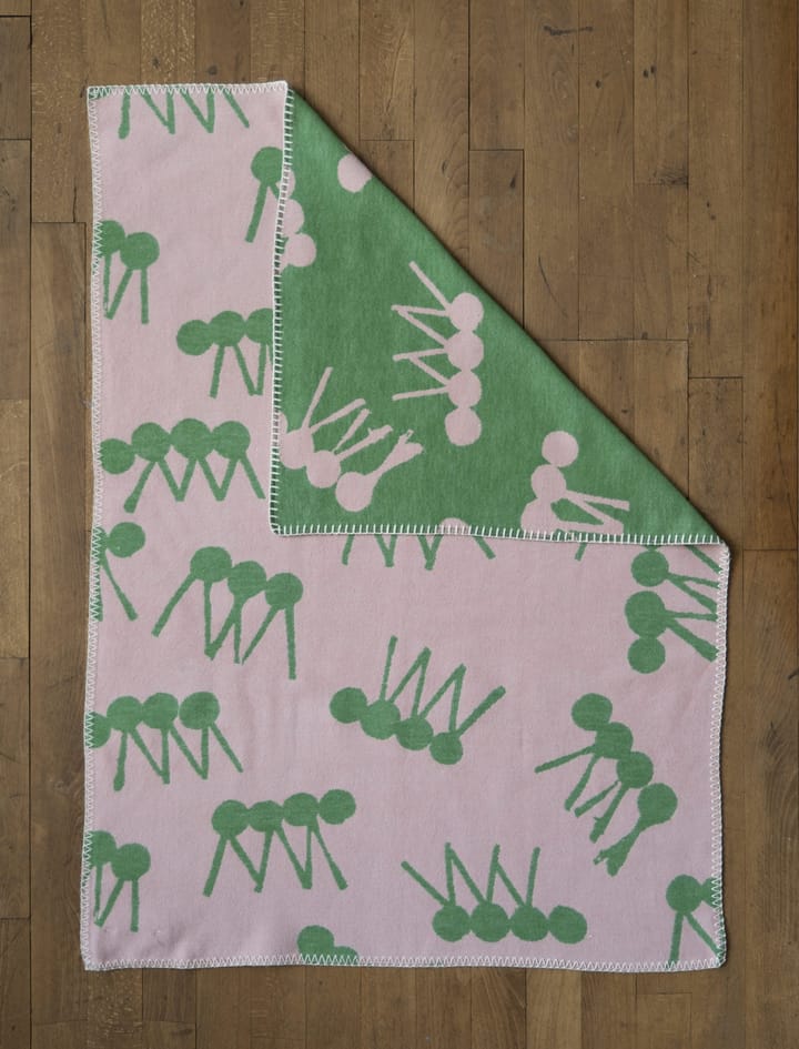 Myra Kinderdecke 70x100 cm - Grün-rosa - Fine Little Day
