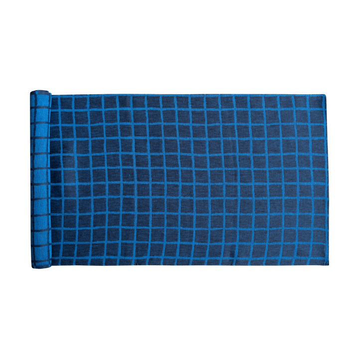 Rutig Jacquard gewebter Tischläufer 45 x 150cm, Blue-black Fine Little Day