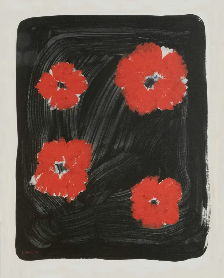 Scarlet pimpernel Poster 40 x 50cm, Rot -schwarz Fine Little Day