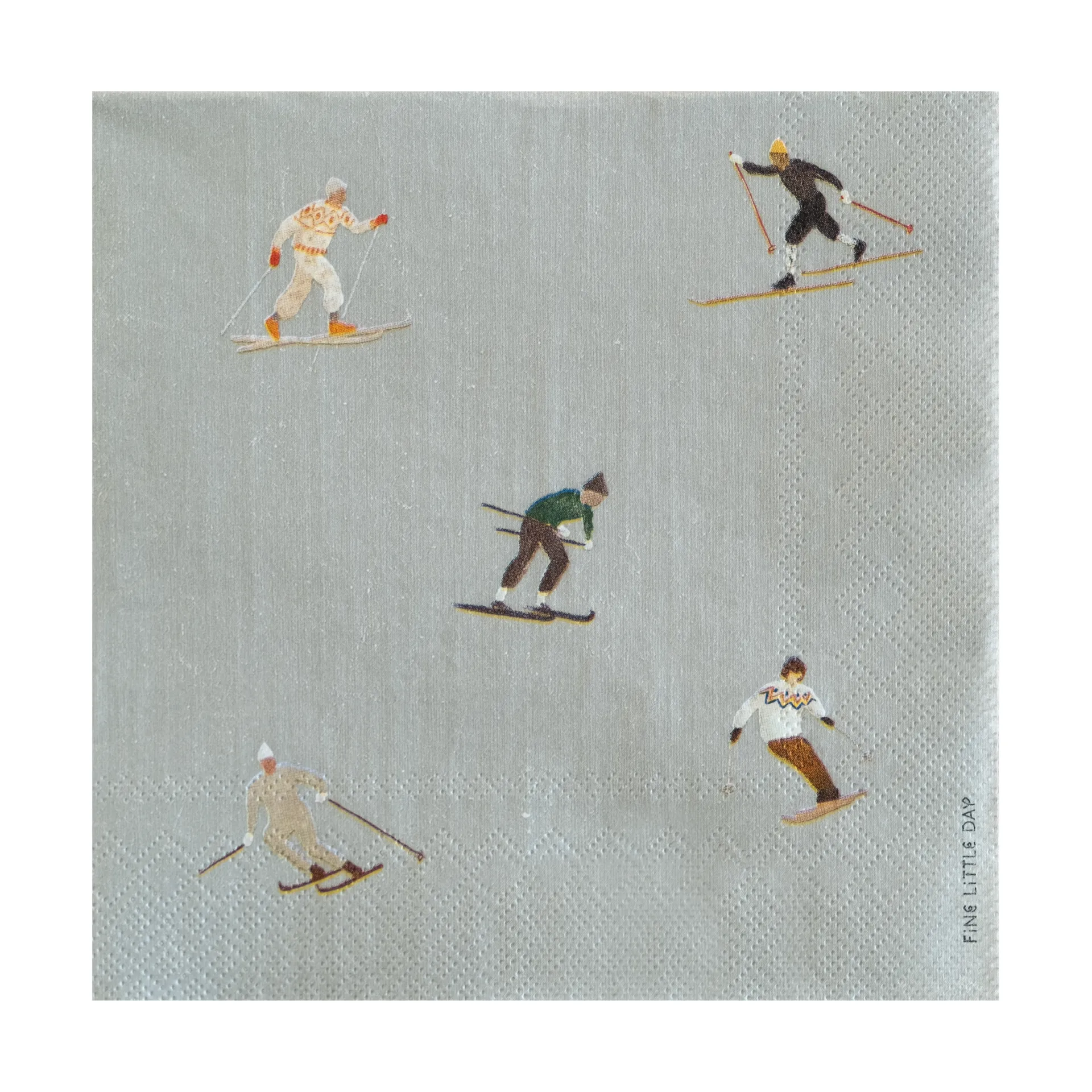 Skiers Serviette 25er Pack, Grey Fine Little Day