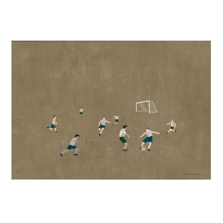 Soccer Poster 50 x 70cm, Braun Fine Little Day