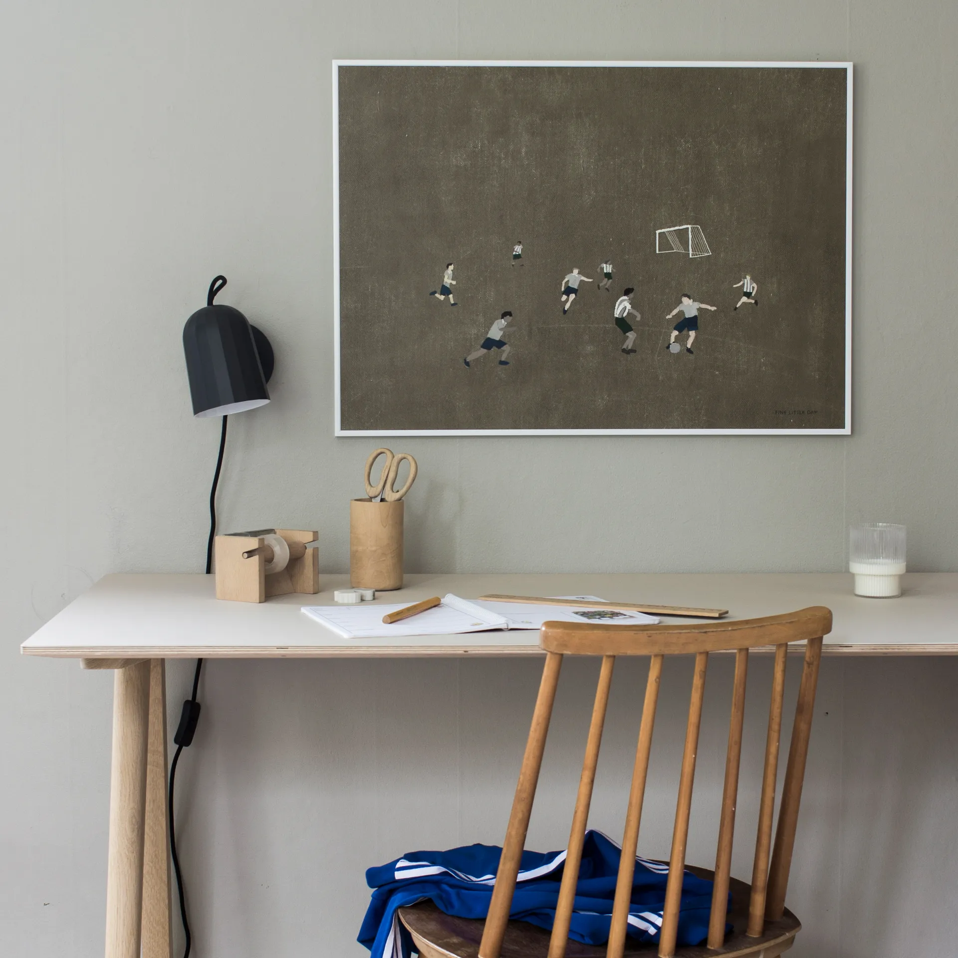 Soccer Poster 50 x 70cm, Braun Fine Little Day