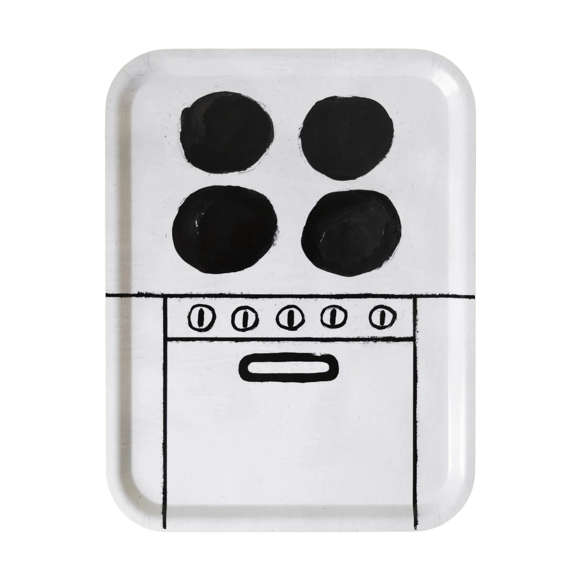 Spis Tablett 33x43 cm, Black-white Fine Little Day