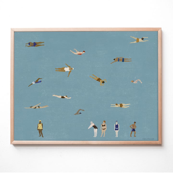 Swimmers Poster, 40 x 50cm Fine Little Day