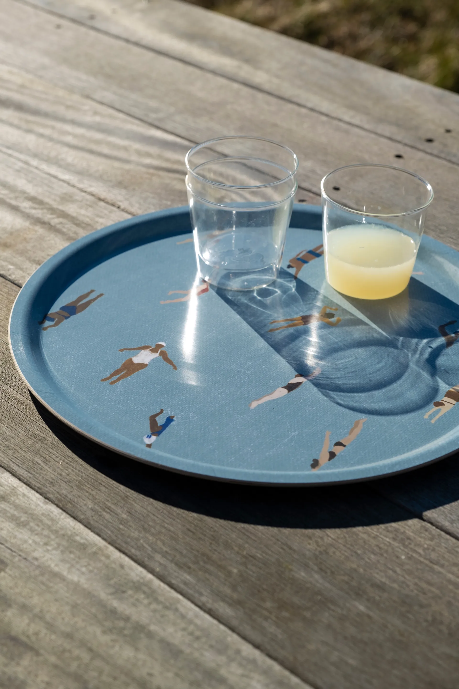 Swimmers Tablett Ø38cm, Beige Fine Little Day