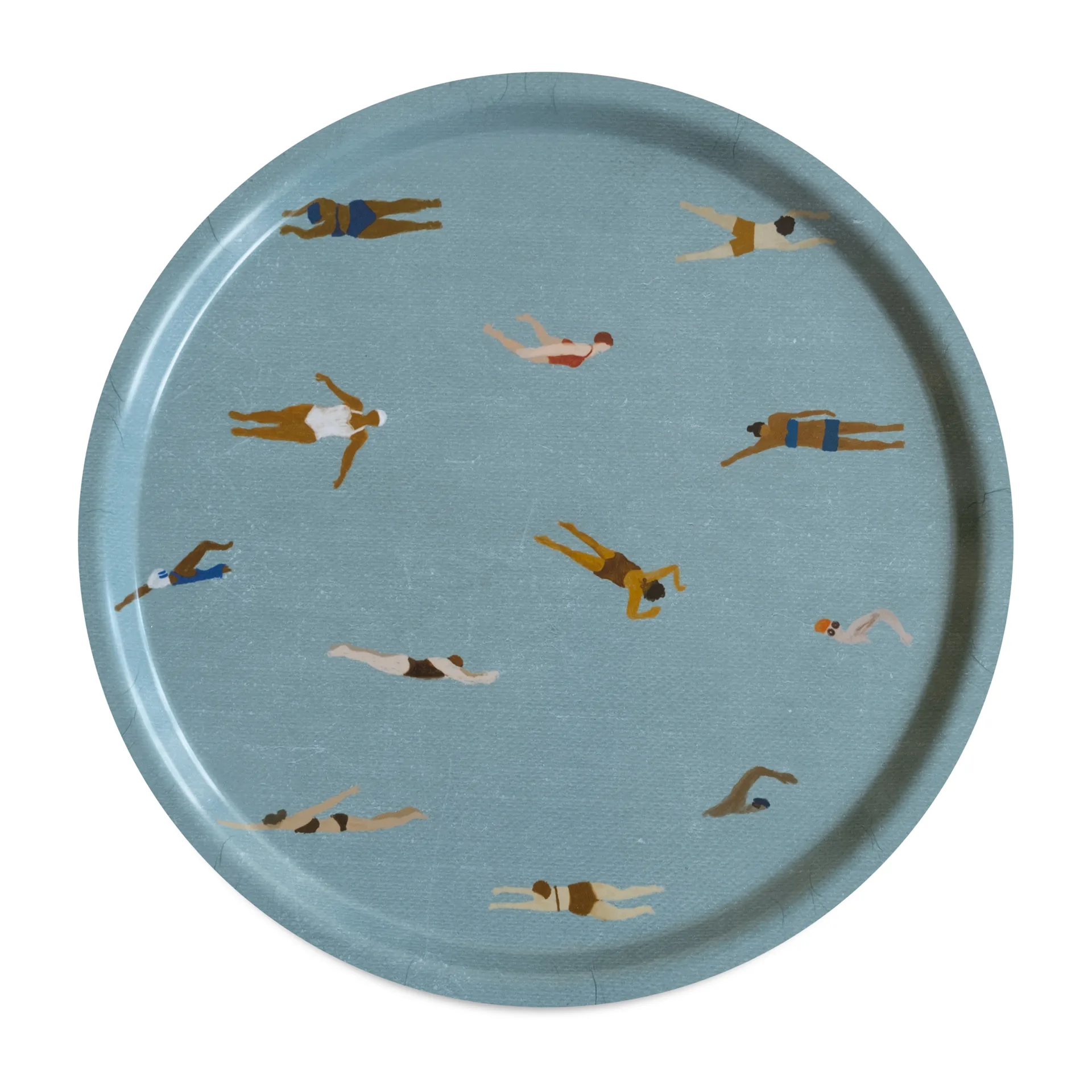 Swimmers Tablett Ø38cm, Blau Fine Little Day