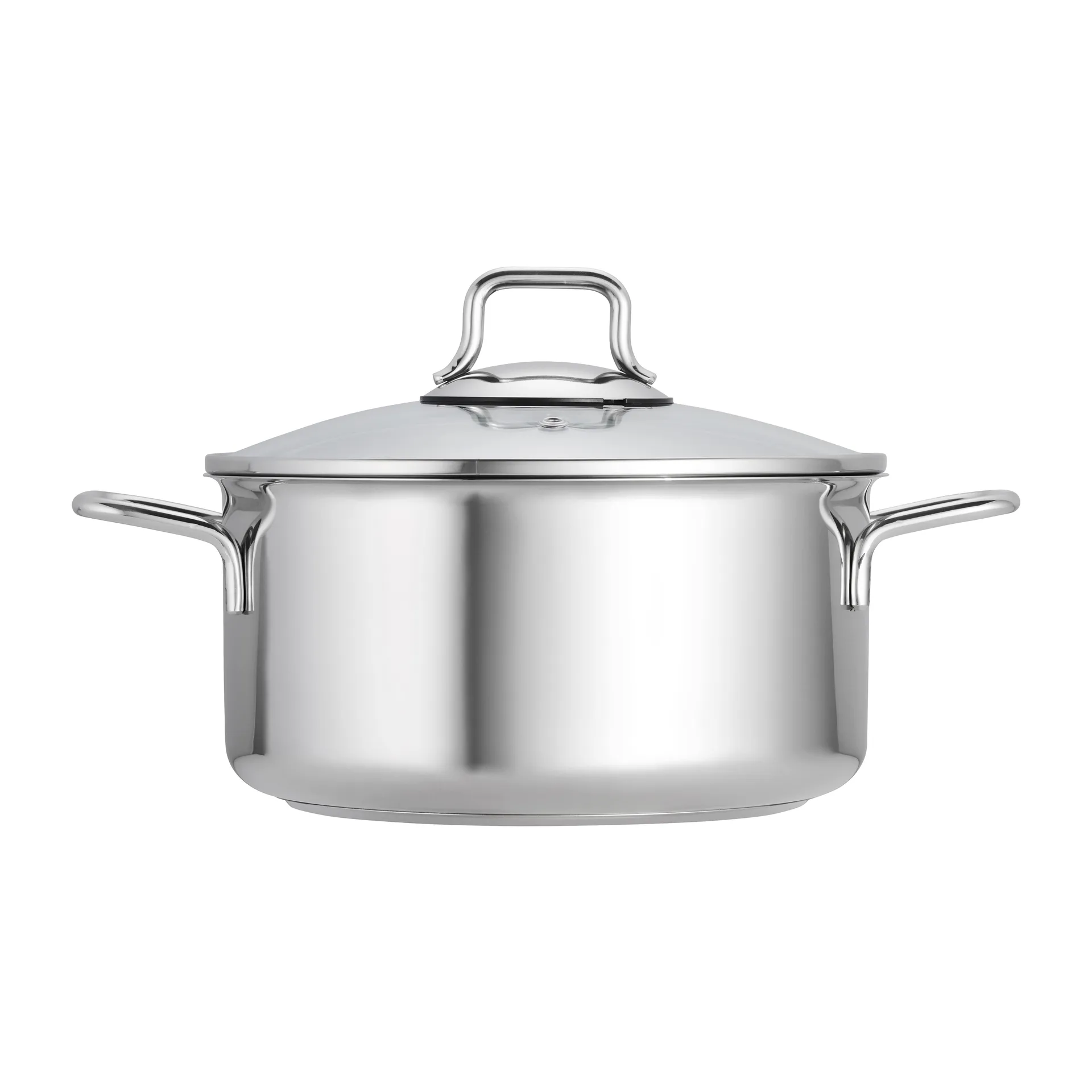 Fiskars Topfset mit Glasdeckel 3 Teile, Edelstahl Fiskars