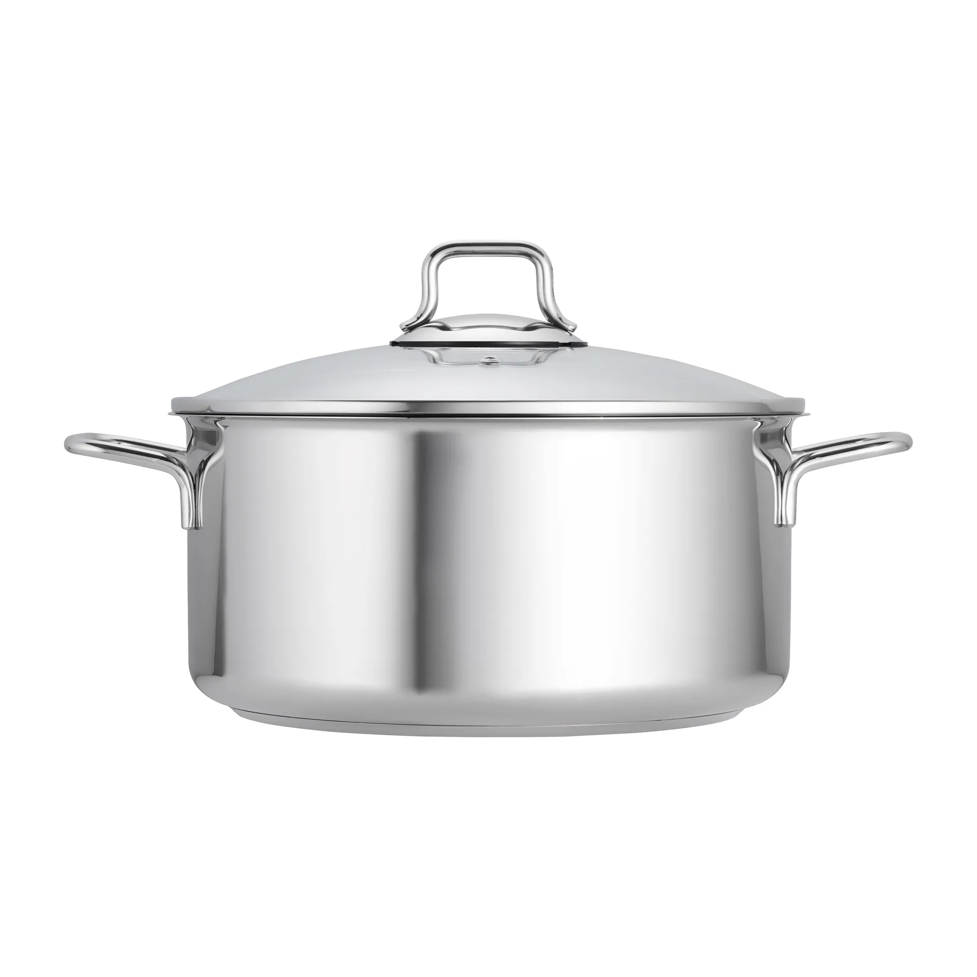 Fiskars Topfset mit Glasdeckel 3 Teile, Edelstahl Fiskars