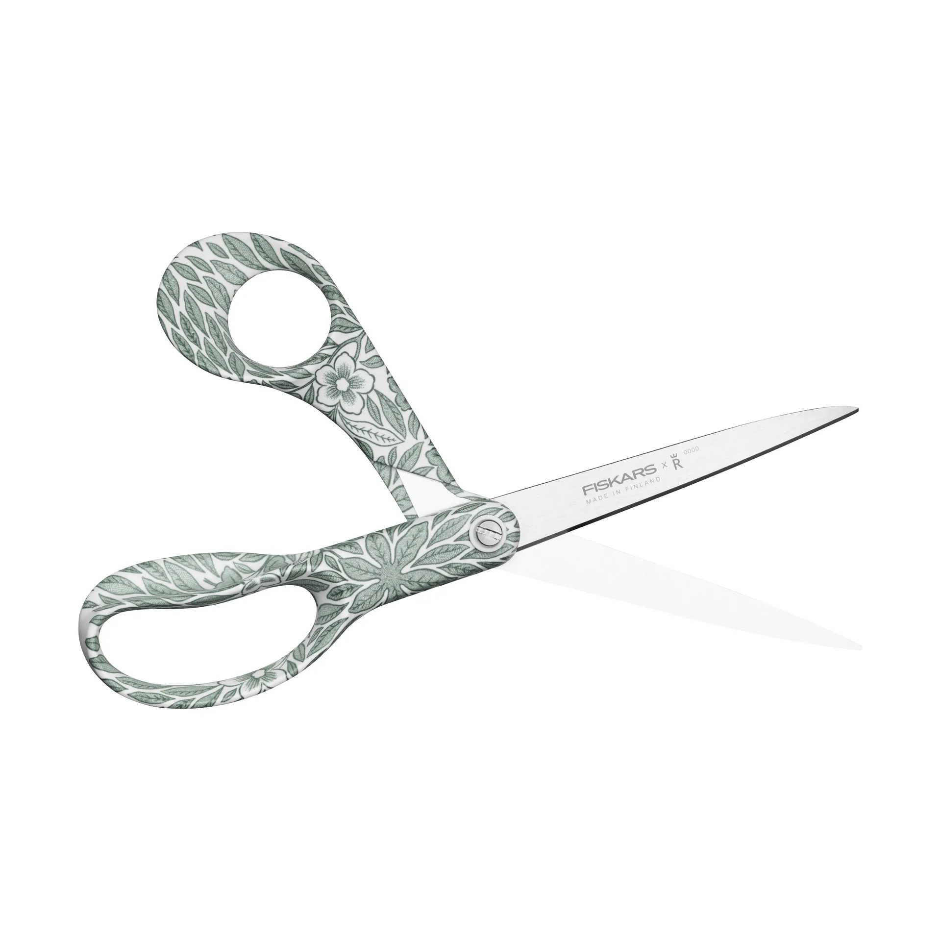 Fiskars x Rörstrand Universalschere, Ostindia Floris grün, 21 cm Fiskars