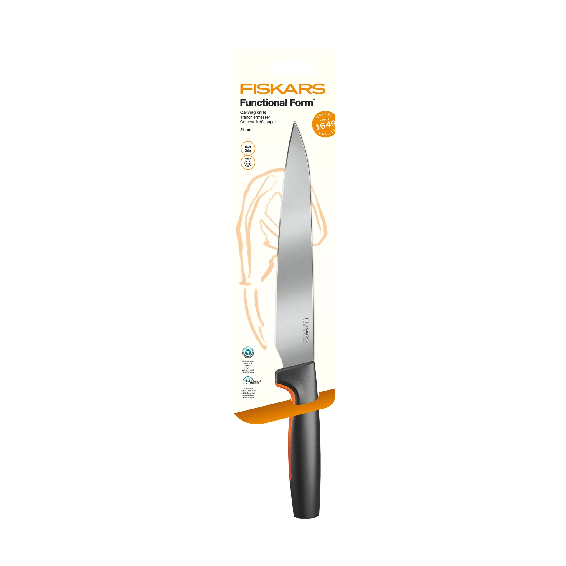 Functional Form Tranchiermesser, Edelstahl Fiskars
