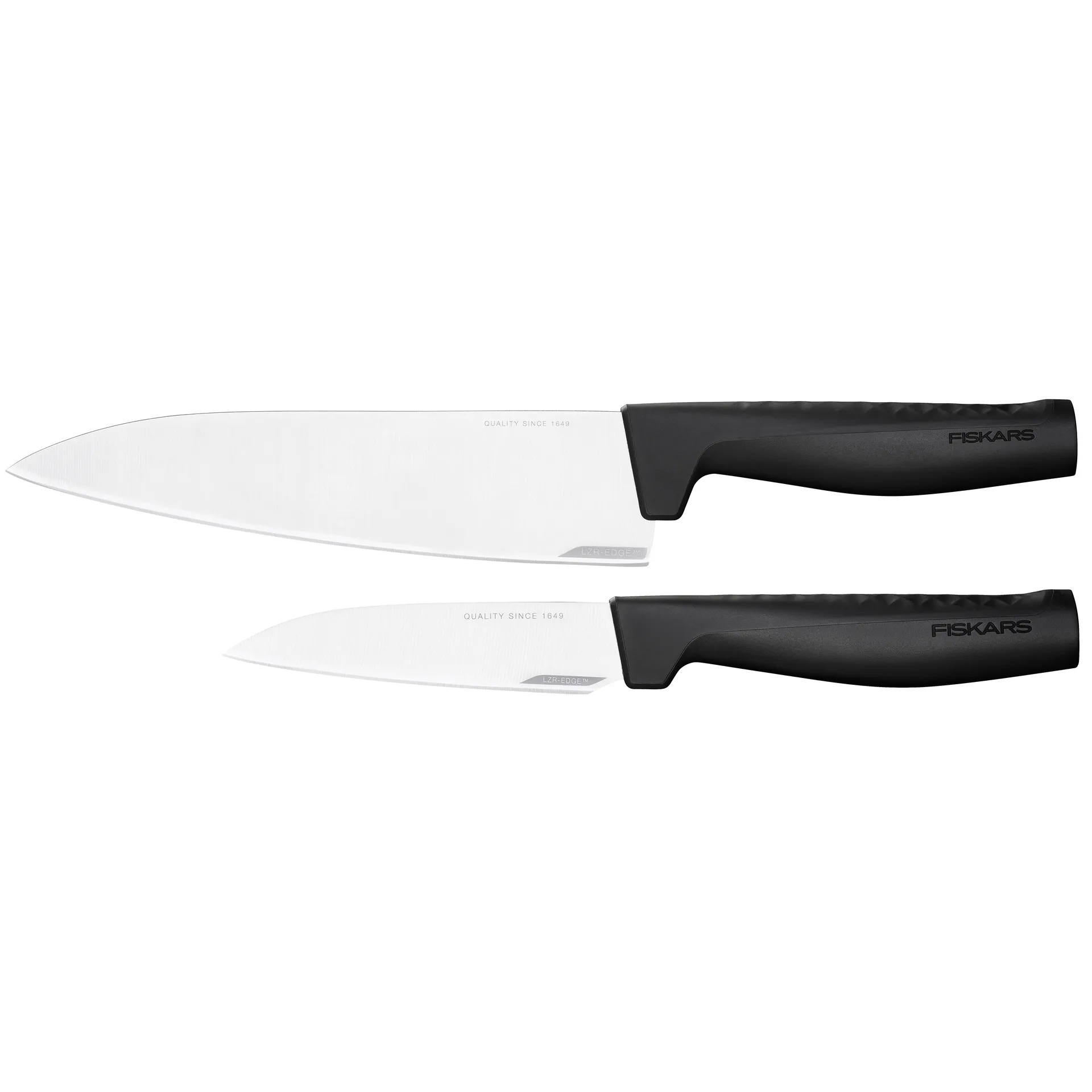 Hard Edge Messerset Küchenmesser und Gemüsemesser, 2-teilig Fiskars