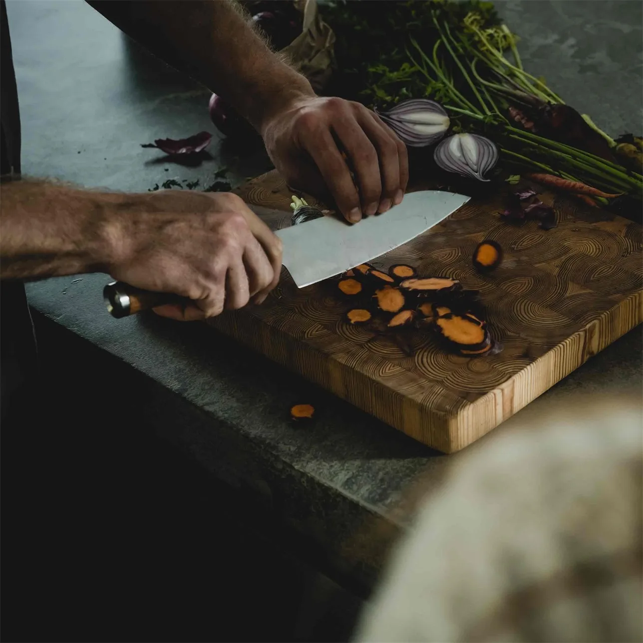 Norden Kochmesser + Gemüsemesser Messer-Set 2-teilig, Edelstahl-birke Fiskars