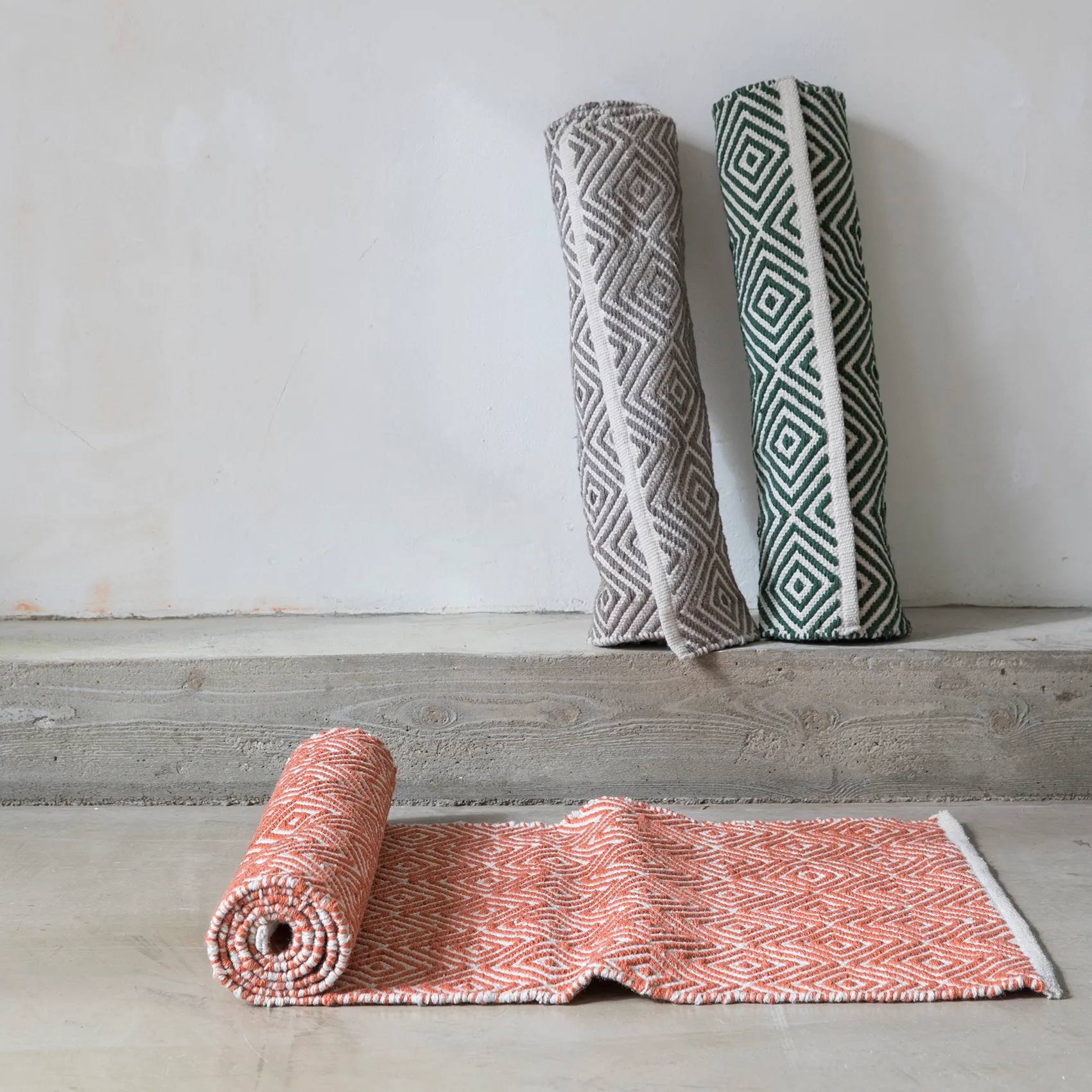 Diamond Teppich 70 x 200cm, Grey Formgatan