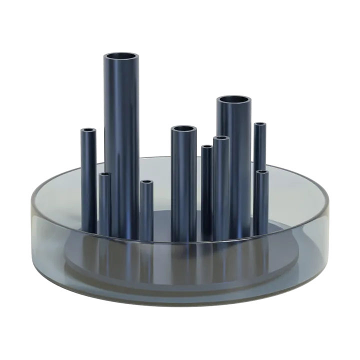 Ikeru low Vase - Dusk blue - Fritz Hansen