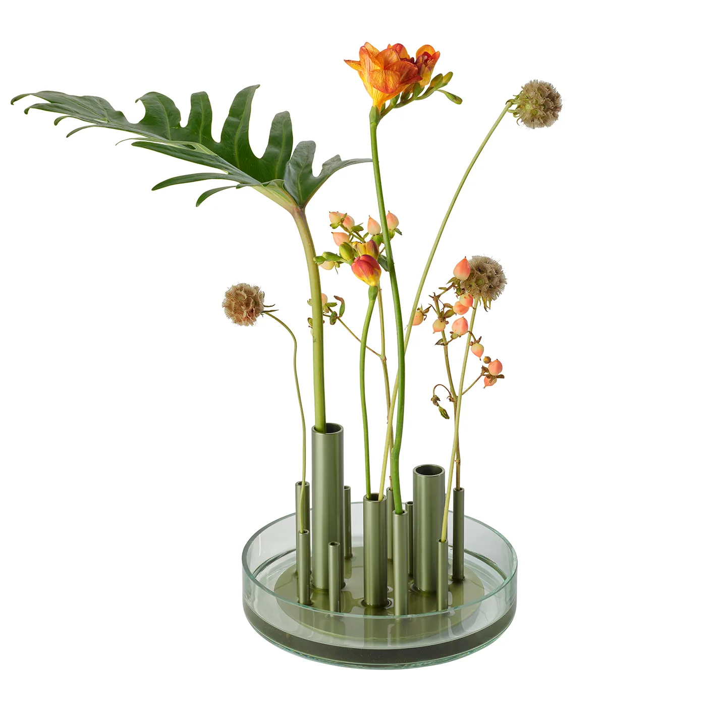 Ikeru Vase Forest green, Niedrig Fritz Hansen