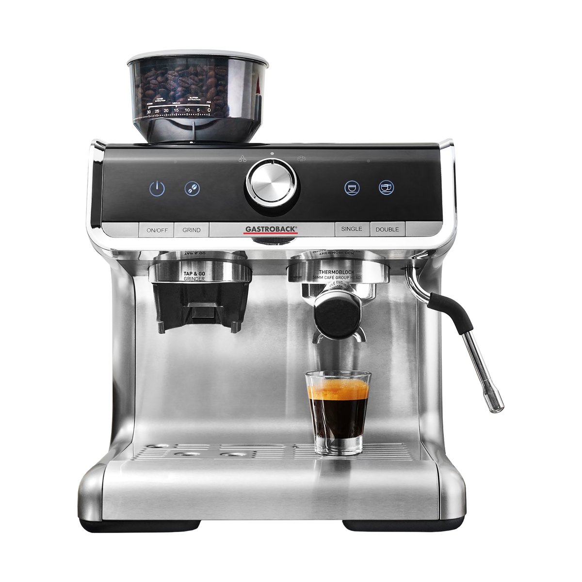 Gastroback Gastroback Design 42616 Barista Espressomaschine Pro Silber