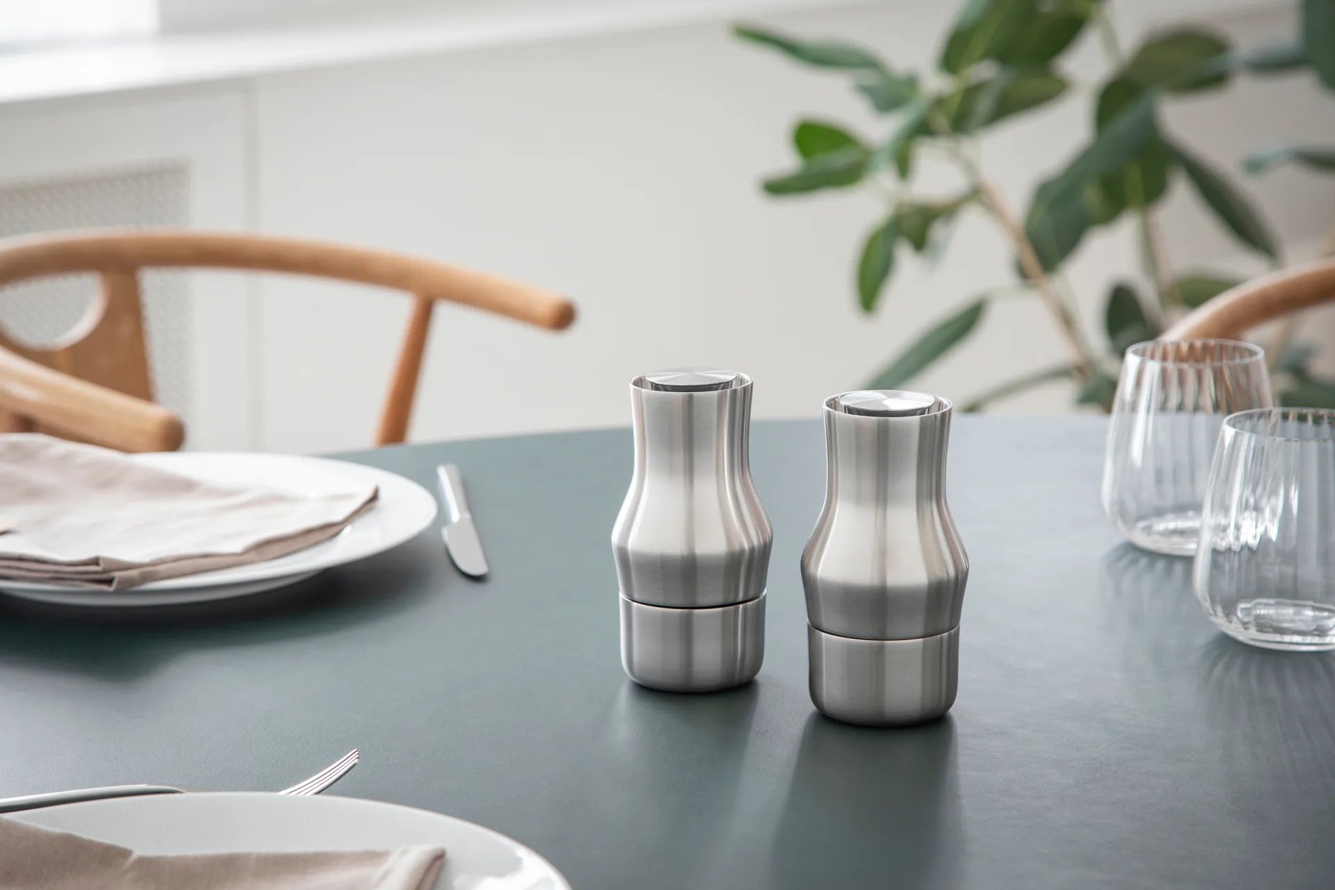 Dorotea Gewürzmühle 14 cm, Matt Stahl Gense