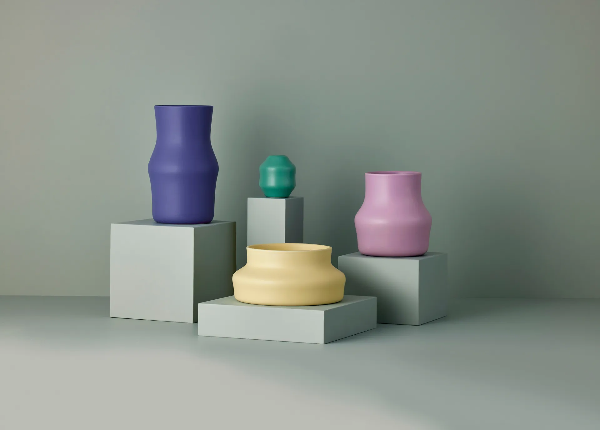 Dorotea Vase 9 x 10cm, Sea green Gense