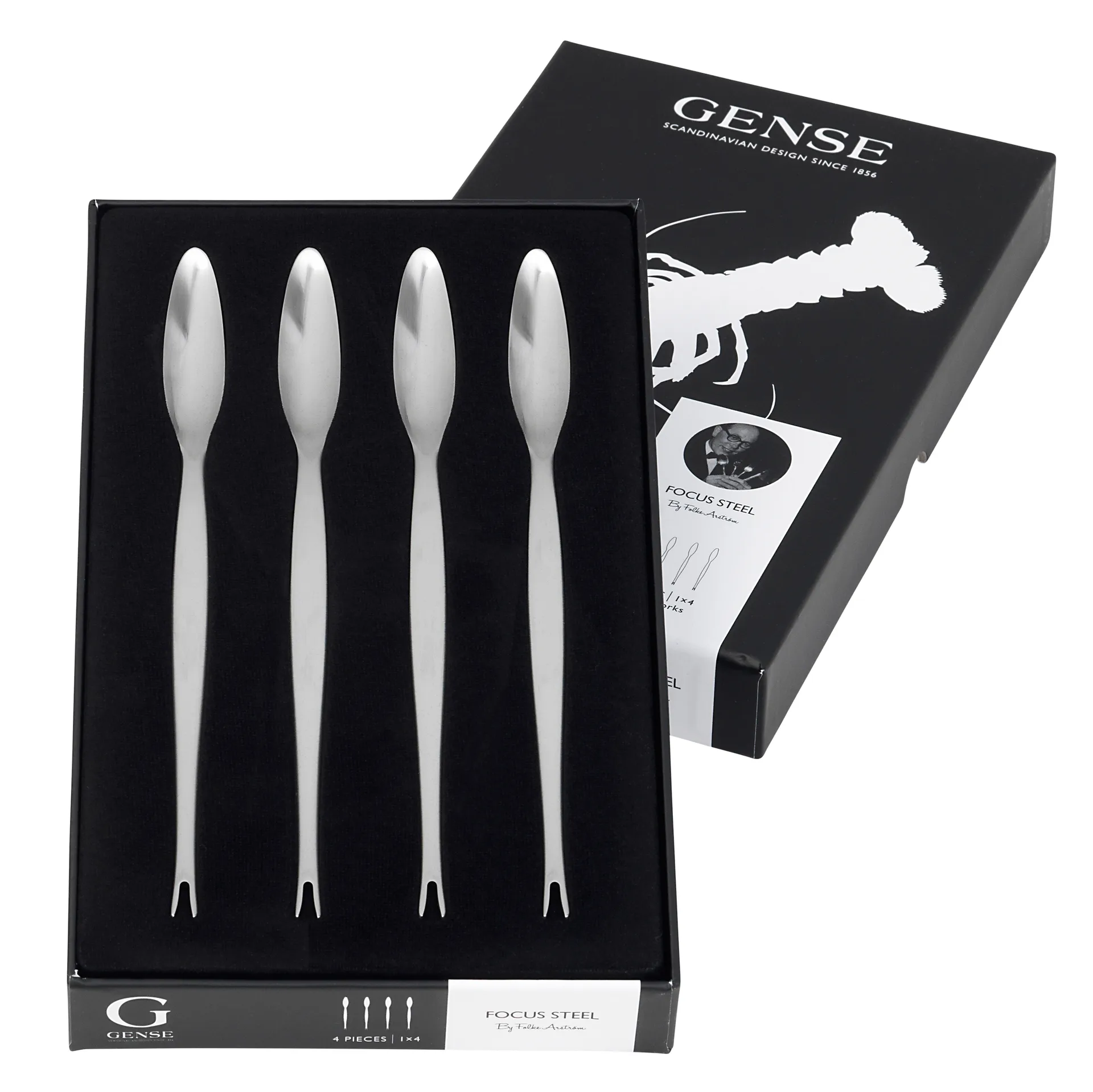 Focus Steel Schalentiergabel 4er Pack, 4er Pack Gense