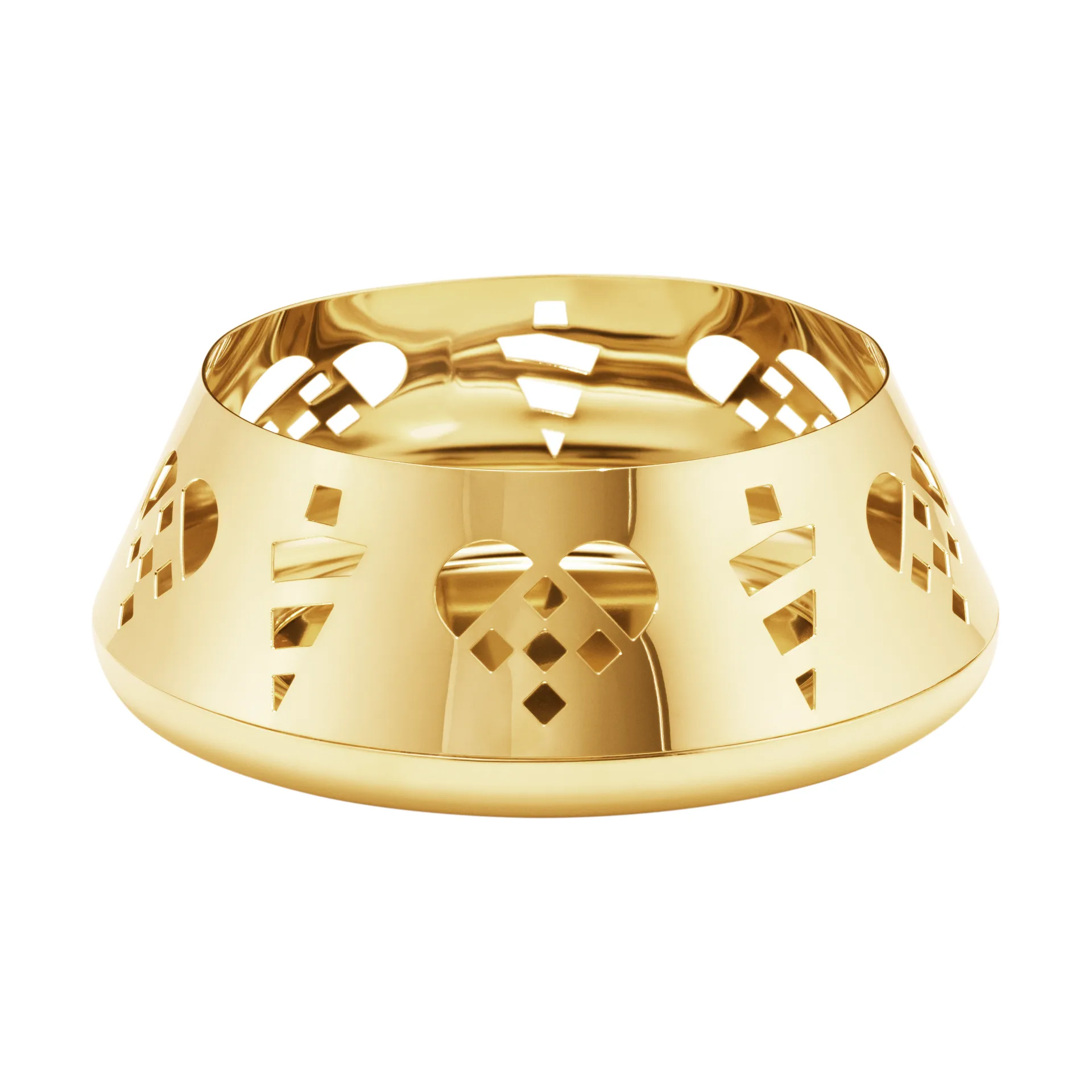 2025 Blockkerzenhalter, Goldplattierter Edelstahl Georg Jensen