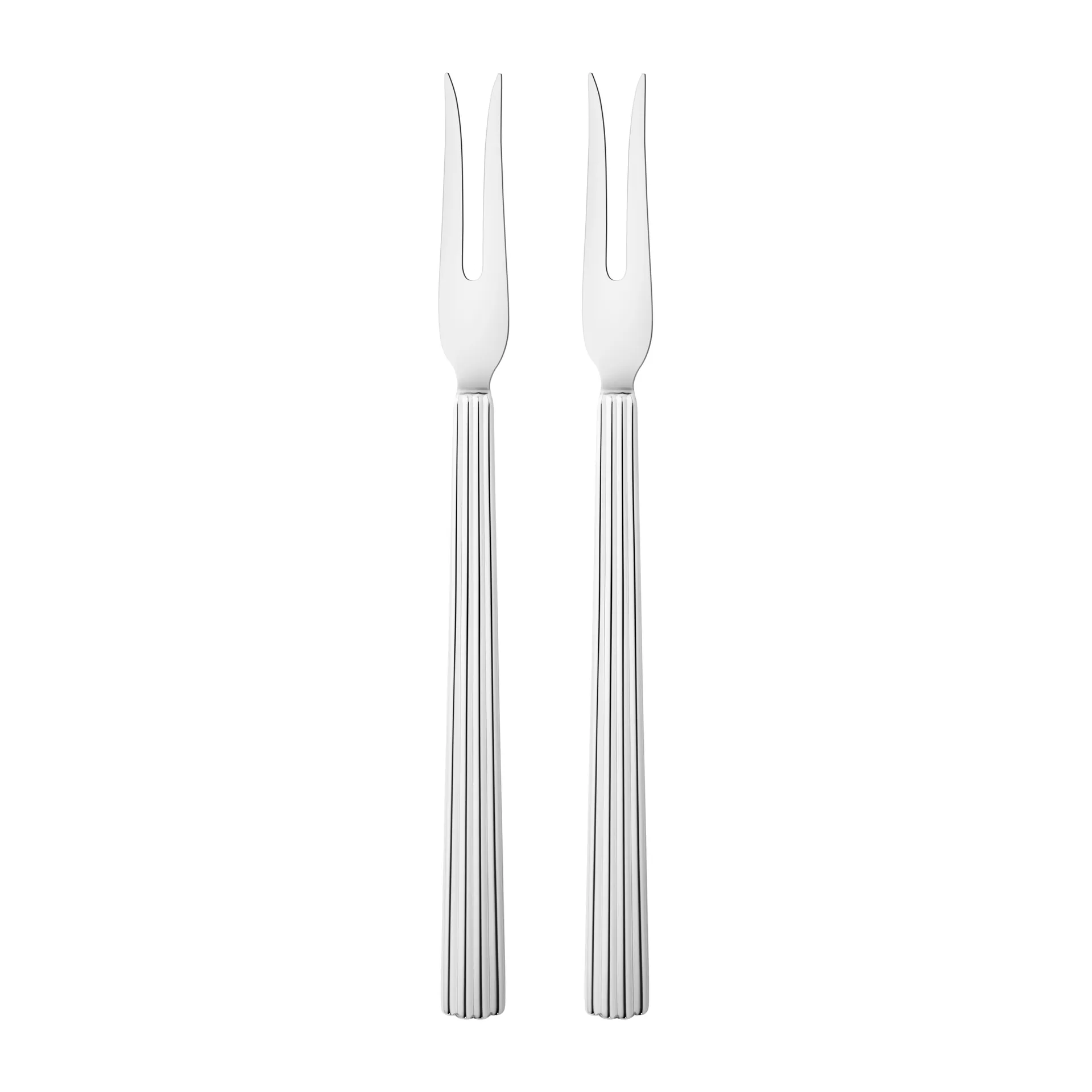 Bernadotte Gabel für Aufschnitt, Edelstahl Georg Jensen