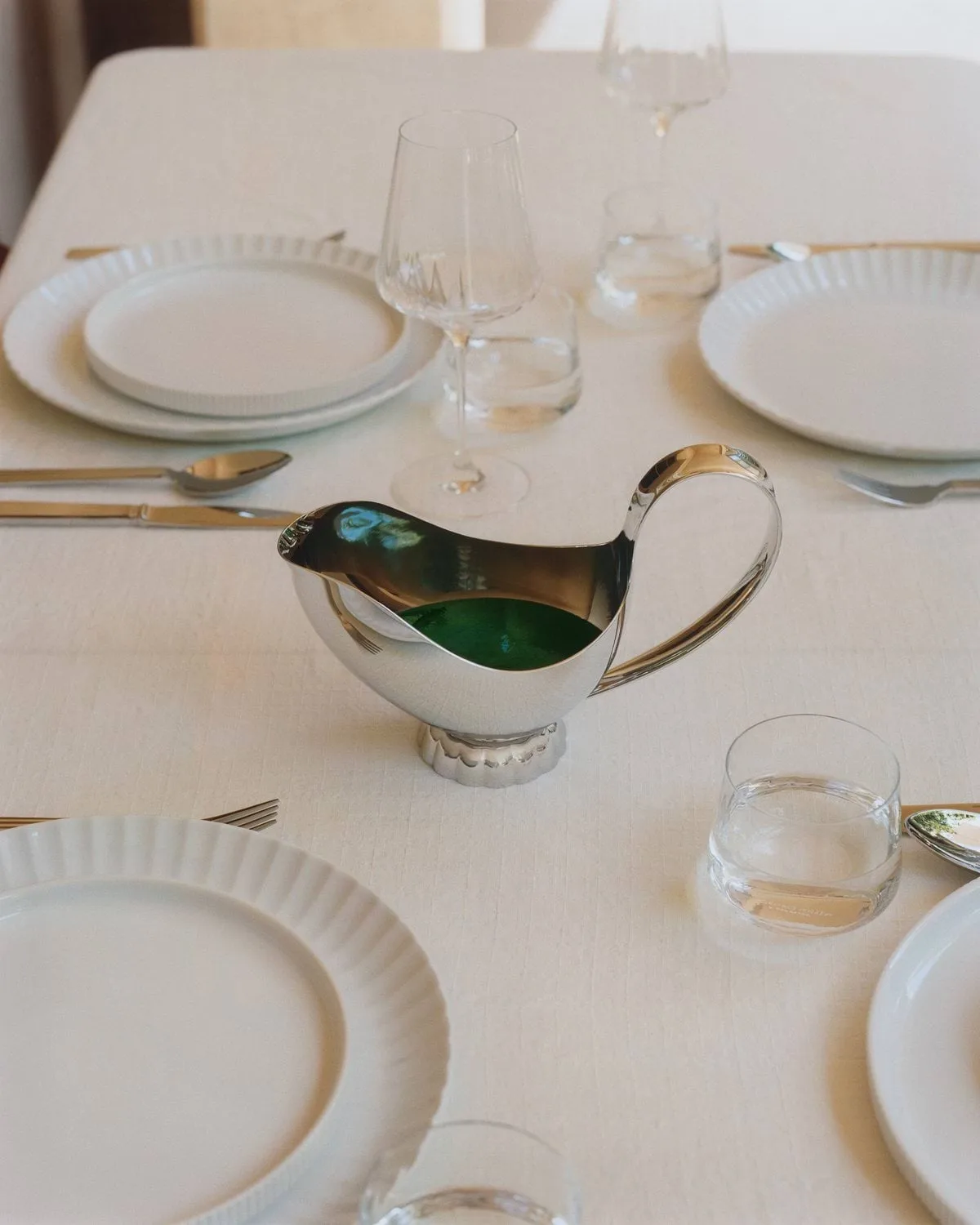 Bernadotte Sauciere, Rostfreier Stahl, 14 cl Georg Jensen