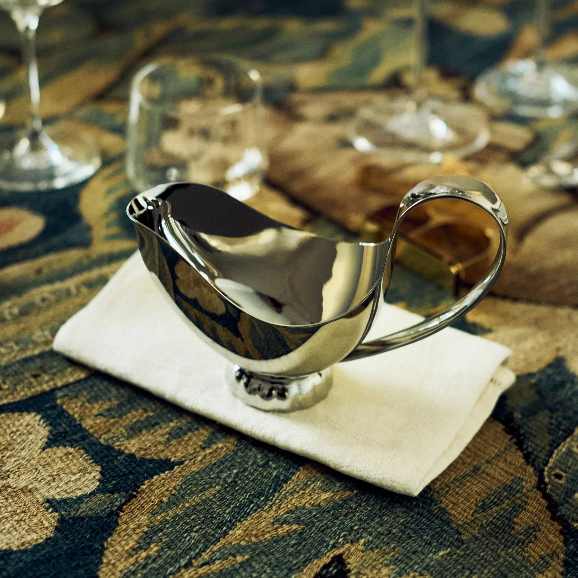 Bernadotte Sauciere, Rostfreier Stahl, 14 cl Georg Jensen