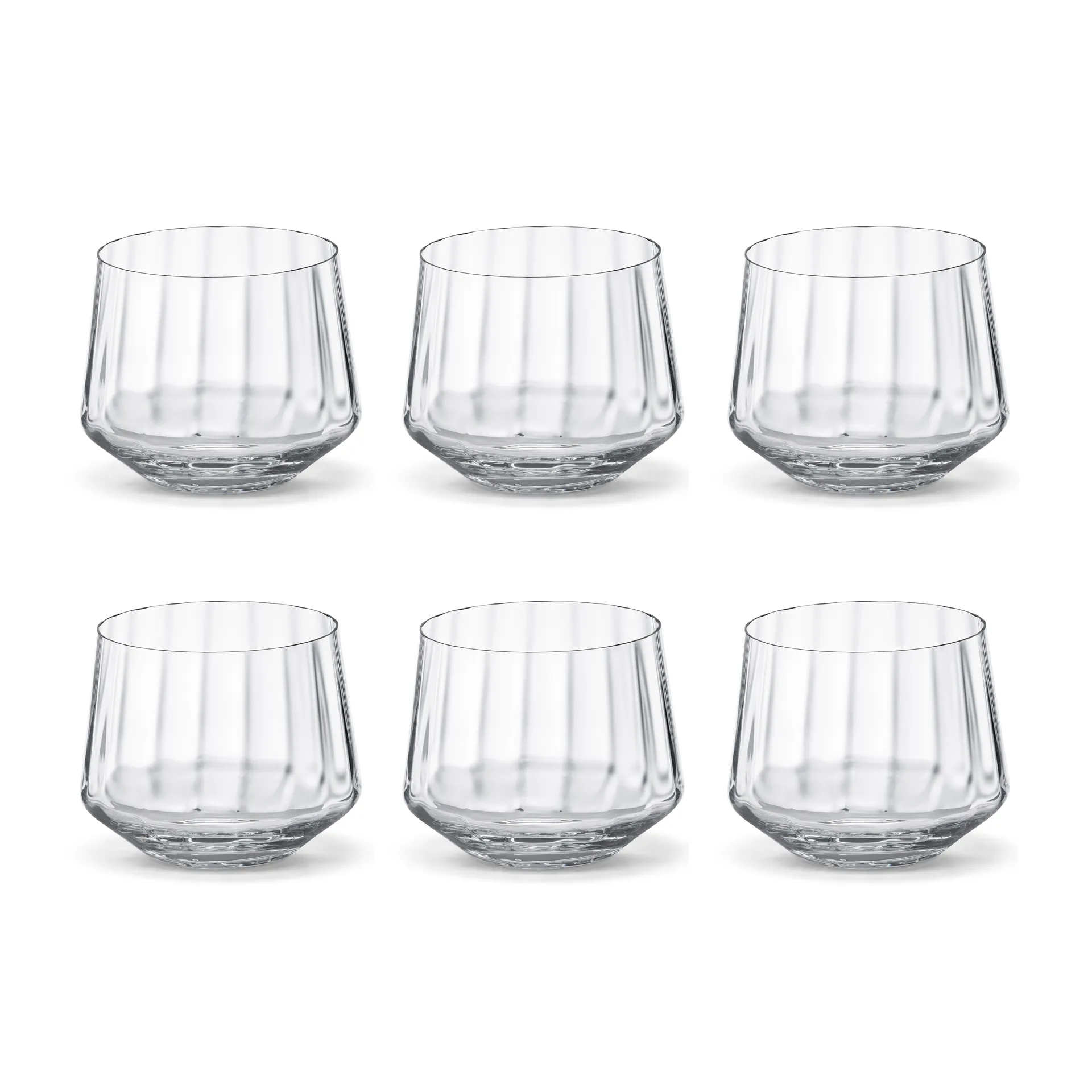 Bernadotte Wasserglas flach 25cl 6er Pack, Kristallin Georg Jensen