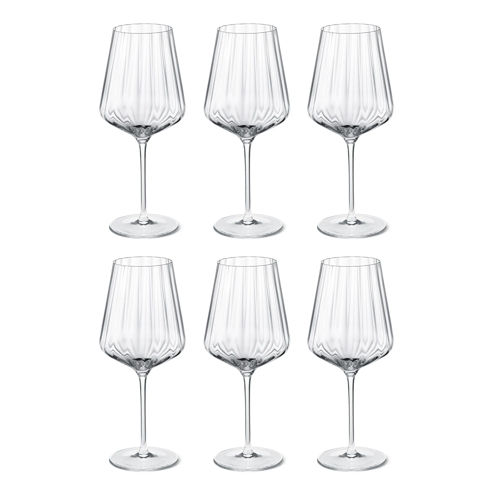 Bernadotte Weißweinglas 6er Pack, Kristallin Georg Jensen