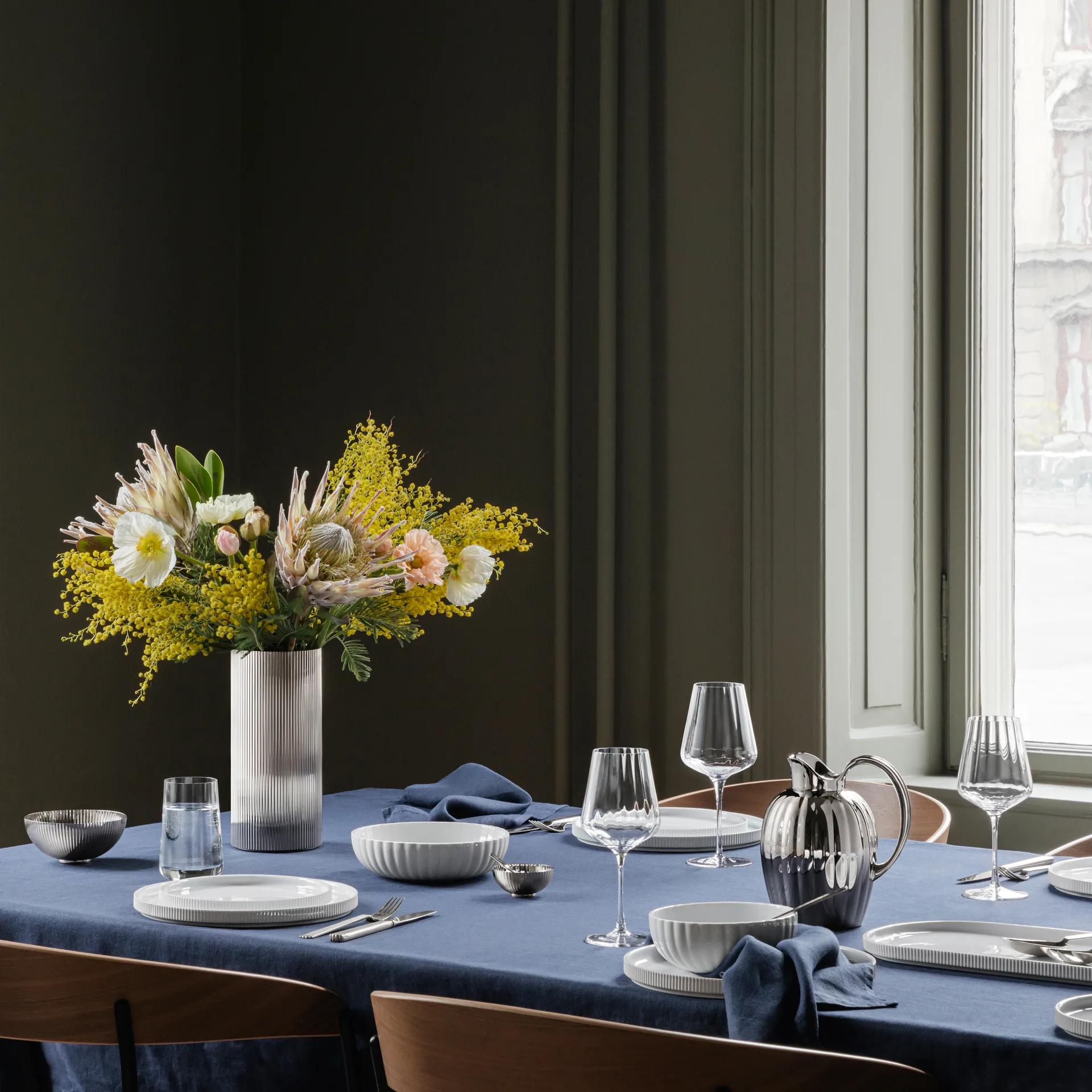 Bernadotte Weißweinglas 6er Pack, Kristallin Georg Jensen