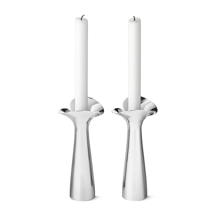 Bloom Botanica Kerzenhalter 2er Pack, Edelstahl Georg Jensen