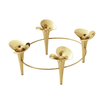 Bloom Kerzenhalter Ø28cm - Gold - Georg Jensen