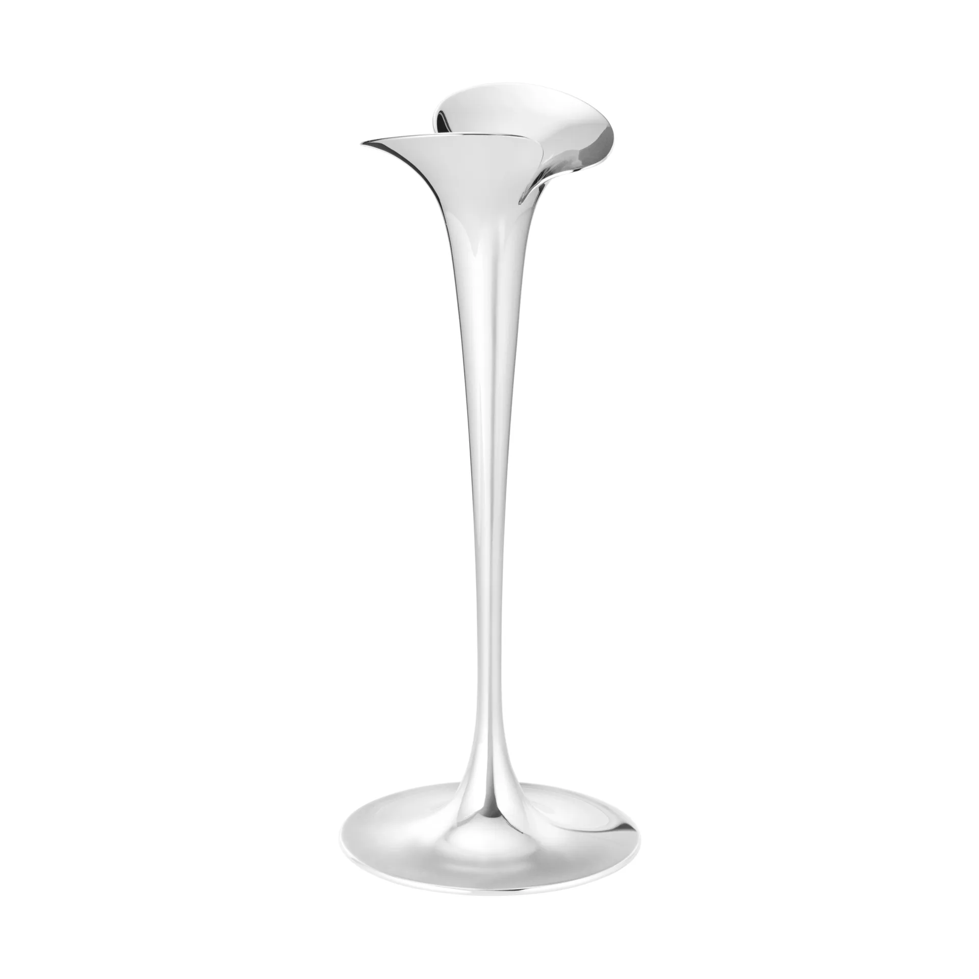 Bloom Kerzenhalter für Stabkerzen, Edelstahl, groß, 2er-Pack Georg Jensen