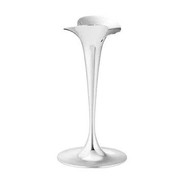 Bloom Kerzenhalter für Stabkerzen - Edelstahl, klein, 2er-Pack - Georg Jensen