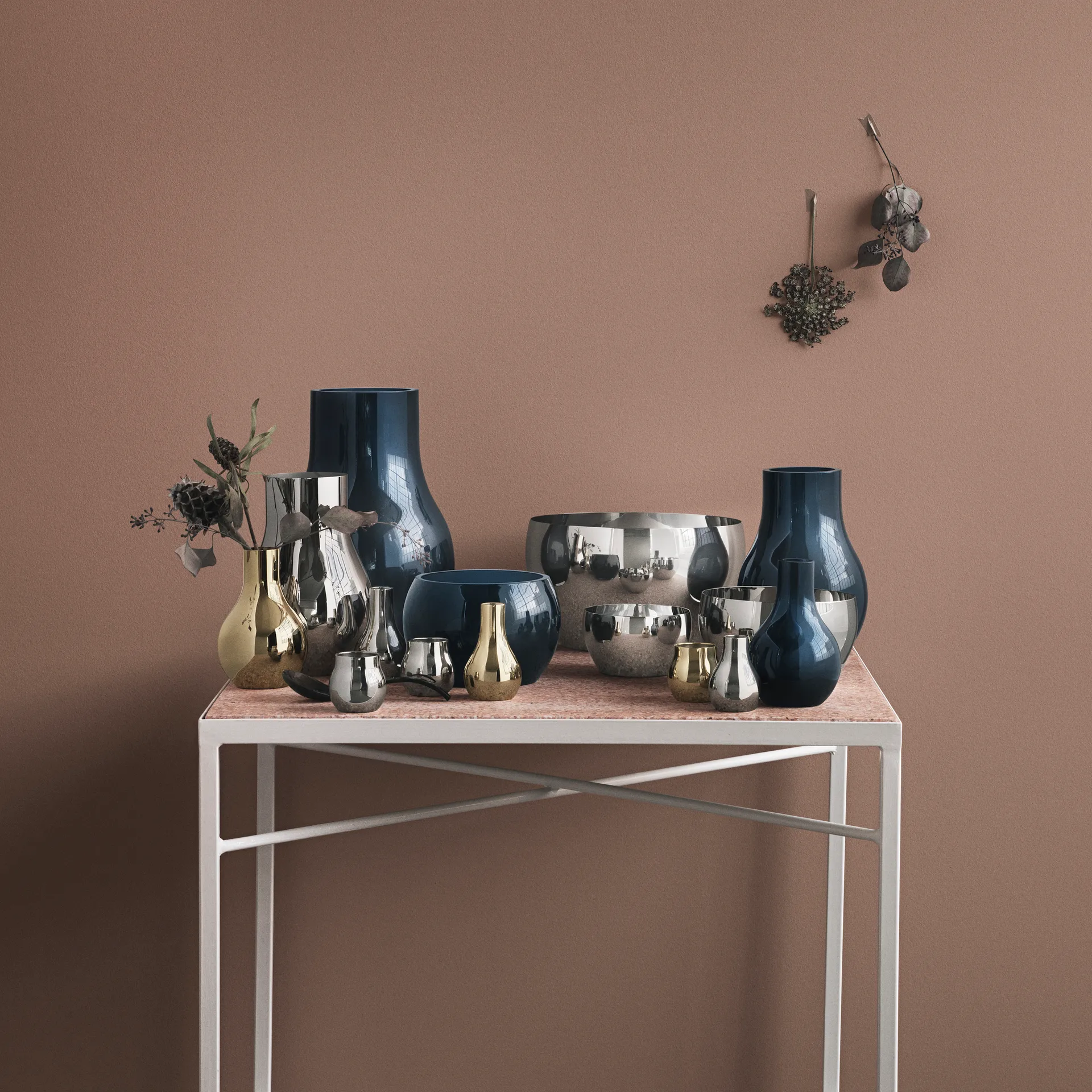 Cafu Glasvase blau, Mittel, 30cm Georg Jensen