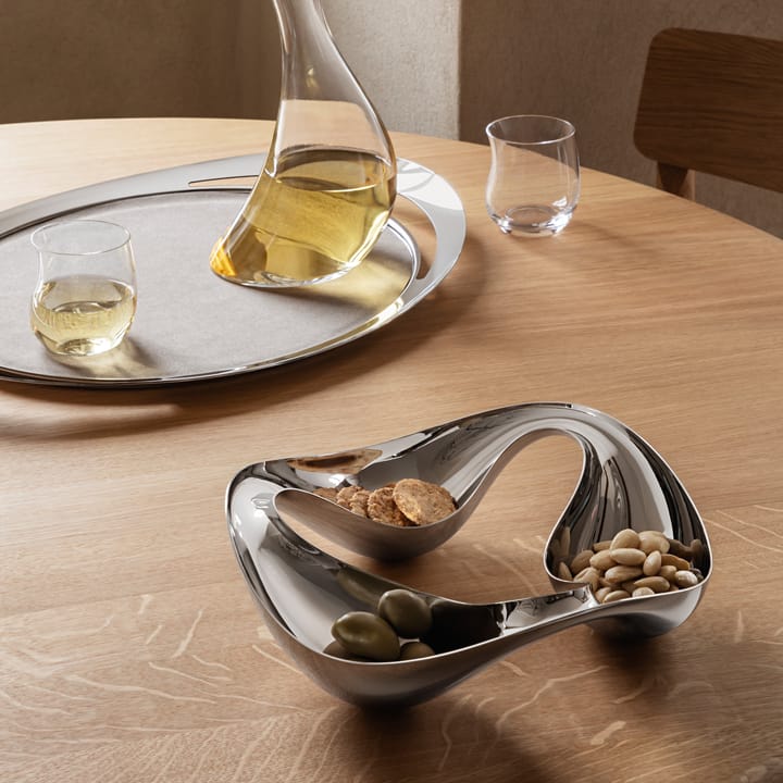 Cobra Triple Schale, Edelstahl Georg Jensen