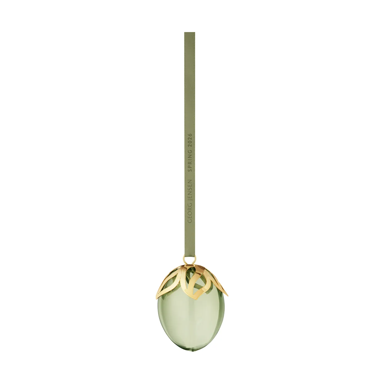 Georg Jensen Osterei Anhänger, Grün-18 K vergoldet, 2026 Georg Jensen
