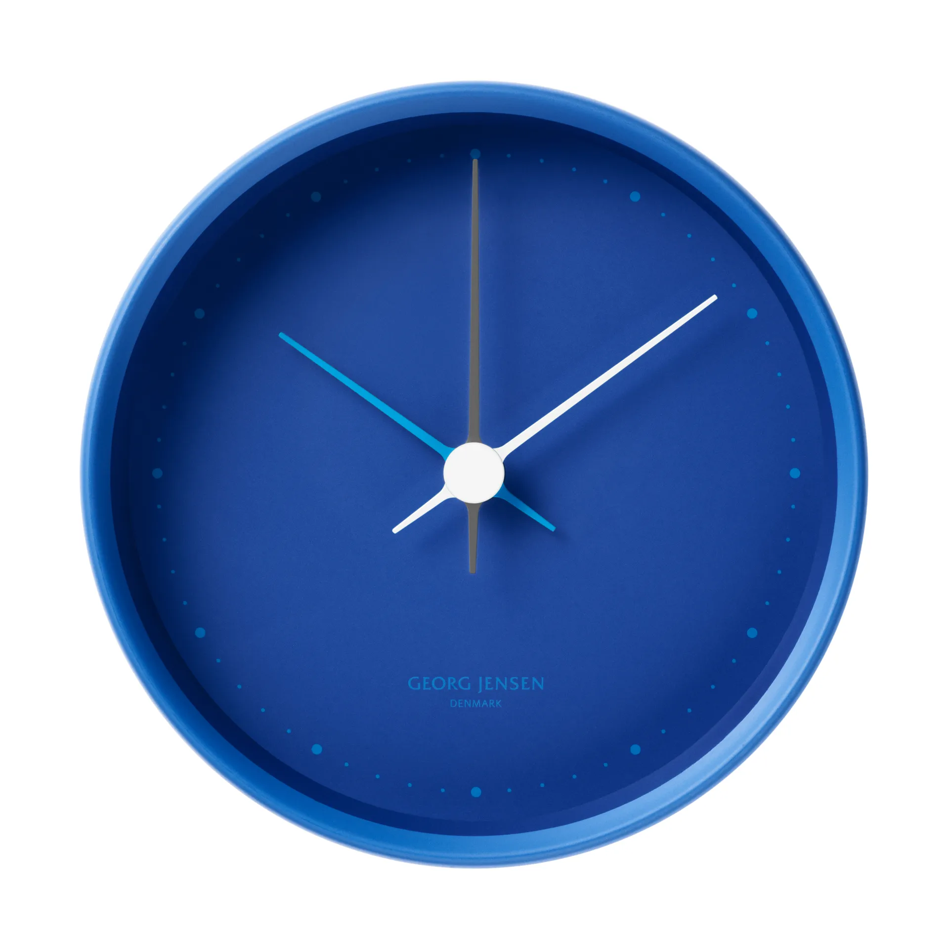 Koppel Wanduhr Ø10 cm, Iconic blue Georg Jensen