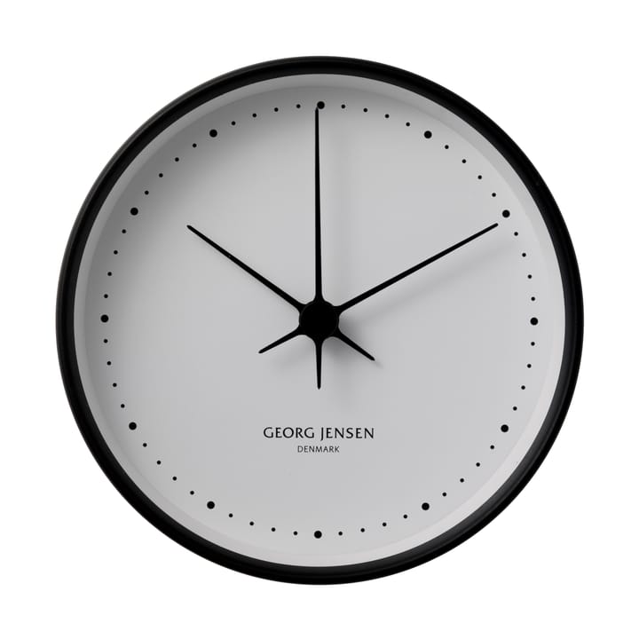 Koppel Wanduhr weiß-schwarz, Ø 22cm Georg Jensen