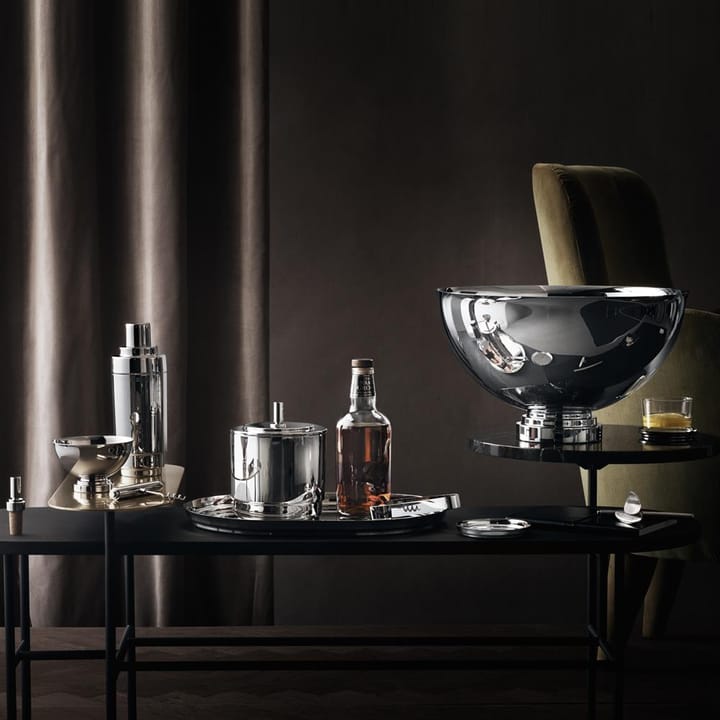 Manhattan Eiseimer mit Zange, Edelstahl Georg Jensen