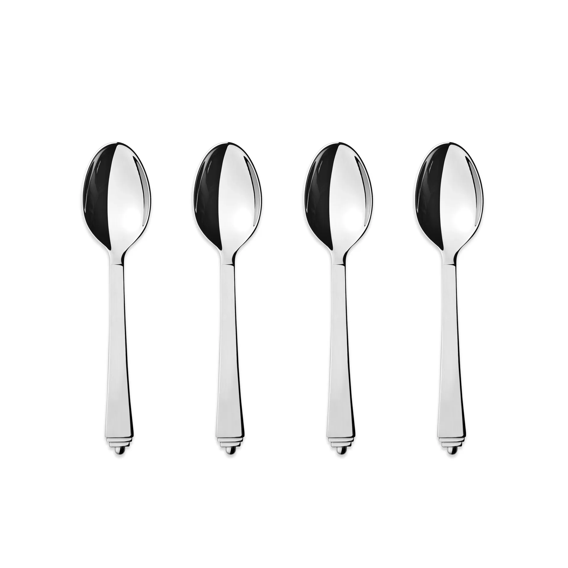 Pyramid Tee- und Kaffeelöffel, 4er Pack Georg Jensen