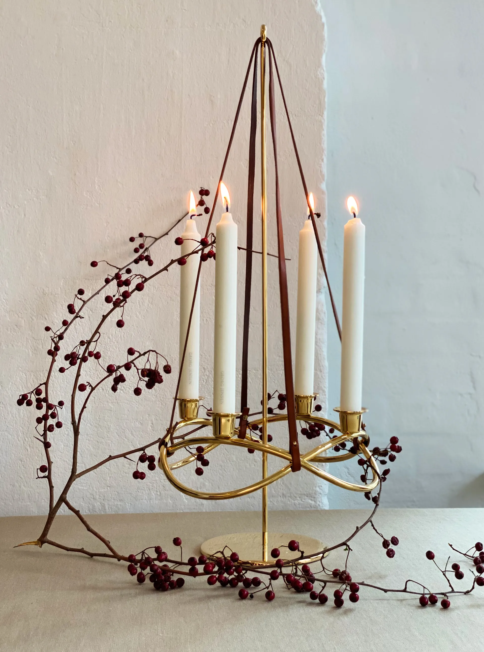 Season Kerzenleuchter Ø26 cm, Vergoldet Georg Jensen
