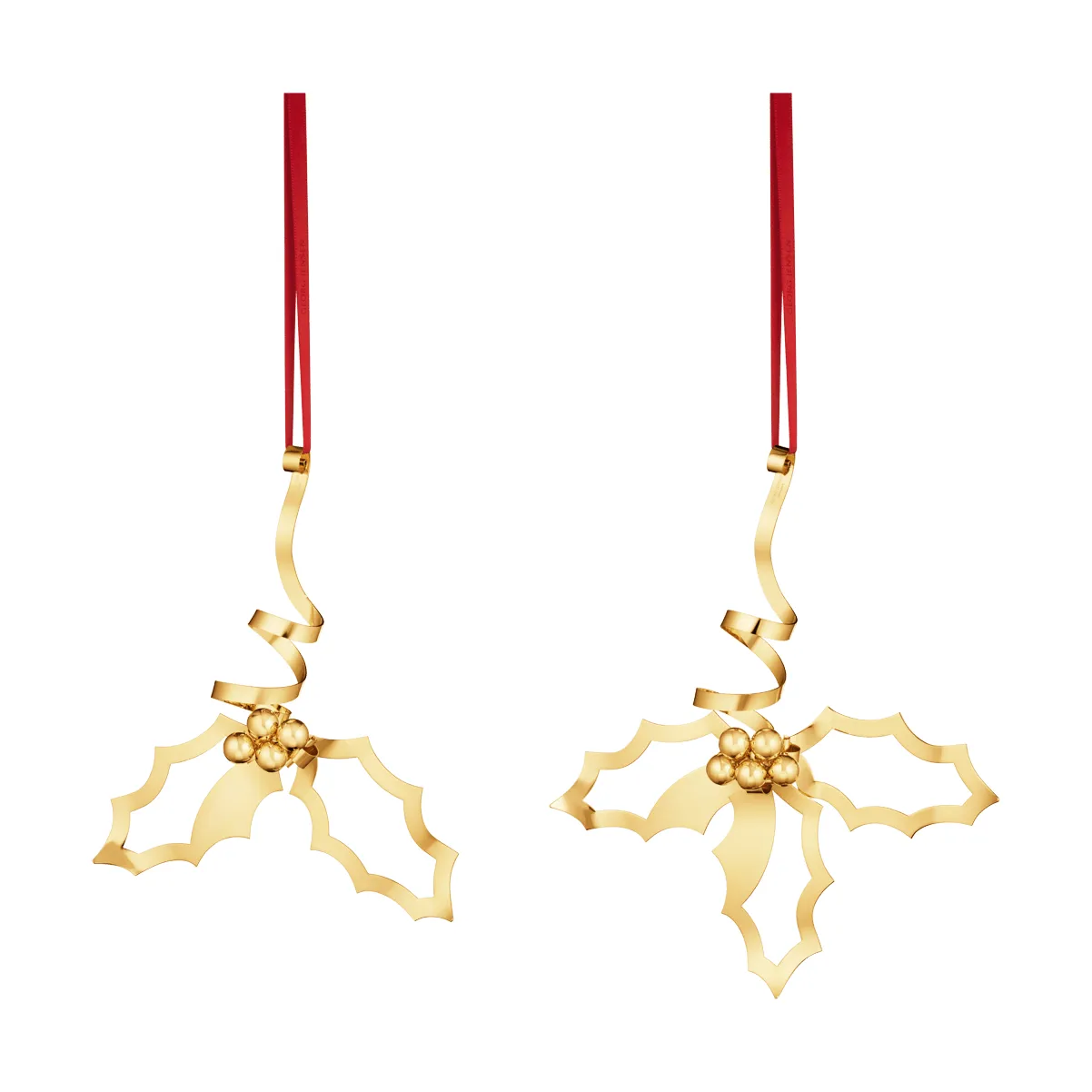 Weihnachtsdekoration für den Tisch 2026, Gold, 2-teilig Georg Jensen