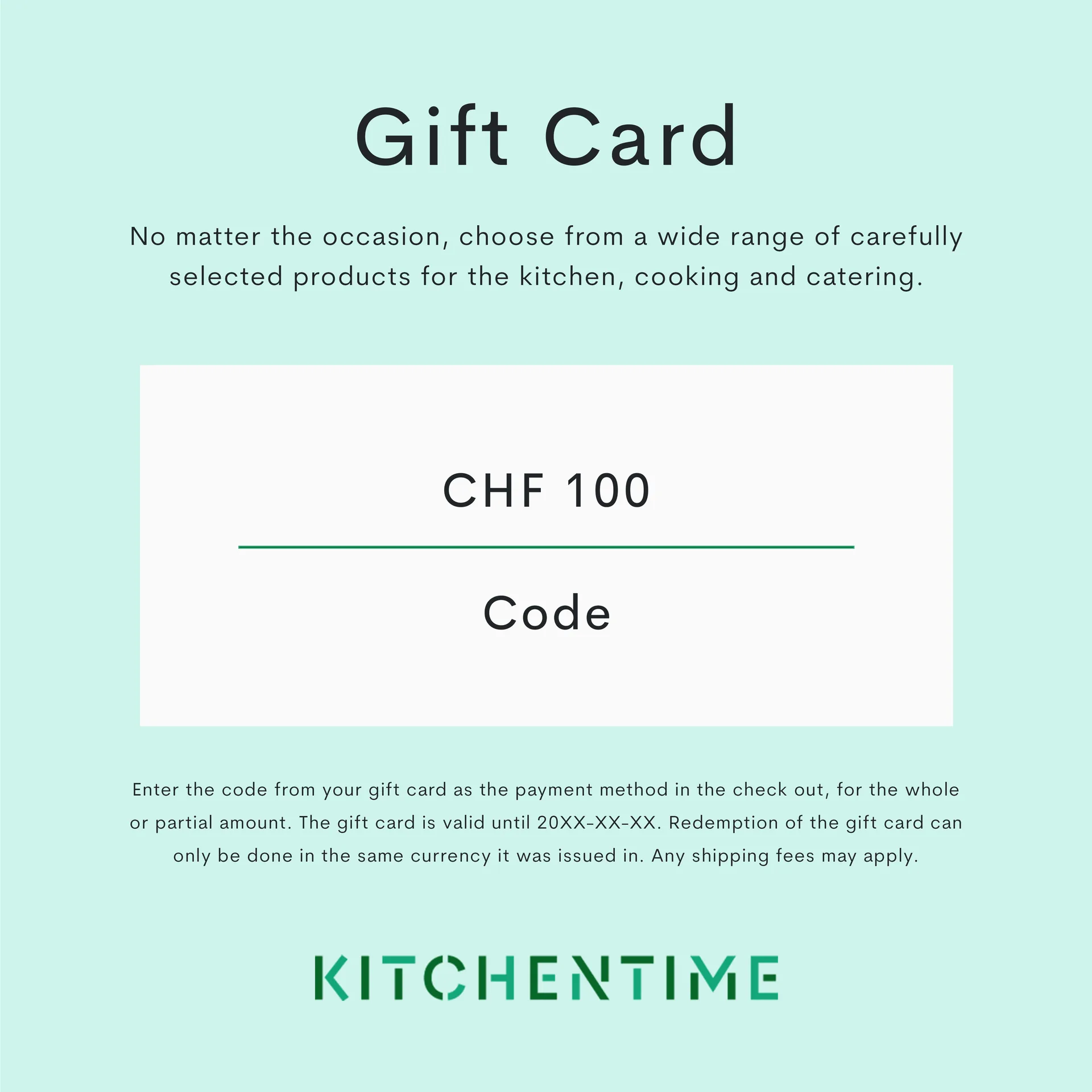 Digitaler Gutschein, CHF 100,00 Geschenkgutscheine