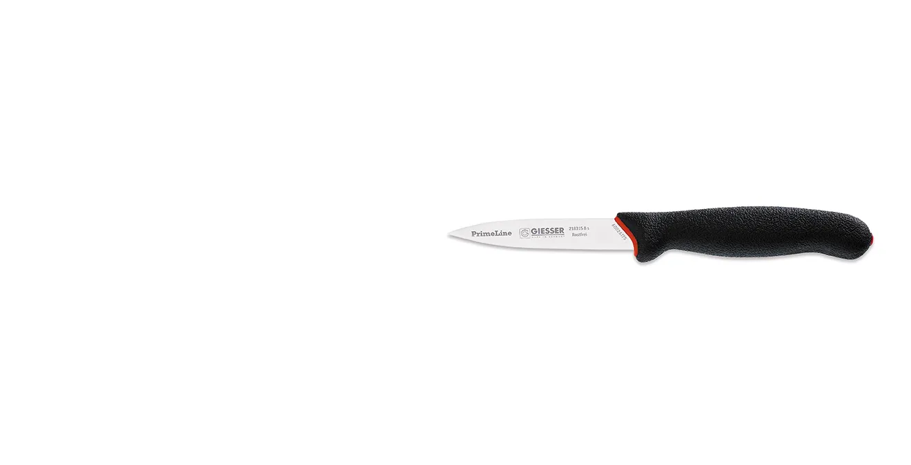 PrimeLine Schälmesser 8 cm, Schwarz Giesser